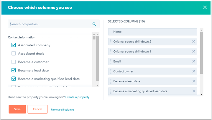 manage-leads-in-hubspot-sorting-contacts