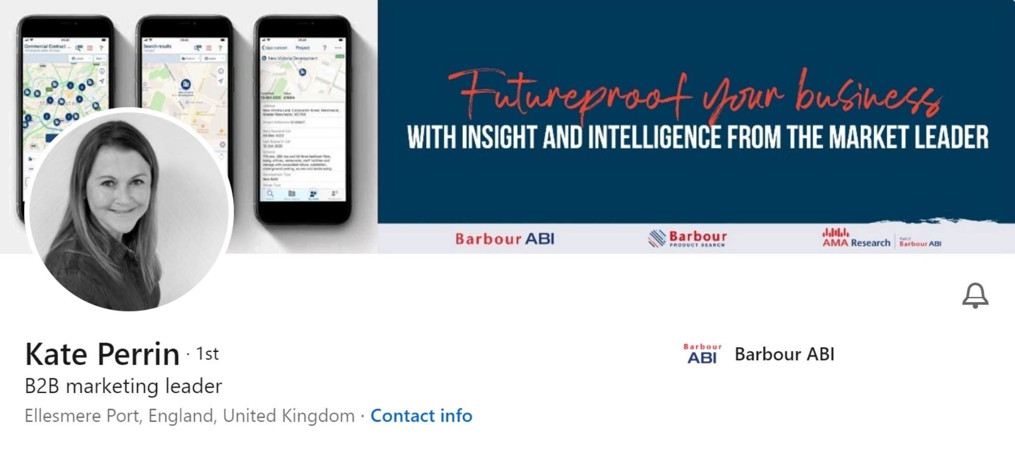 Kate Perrin LinkedIn banner