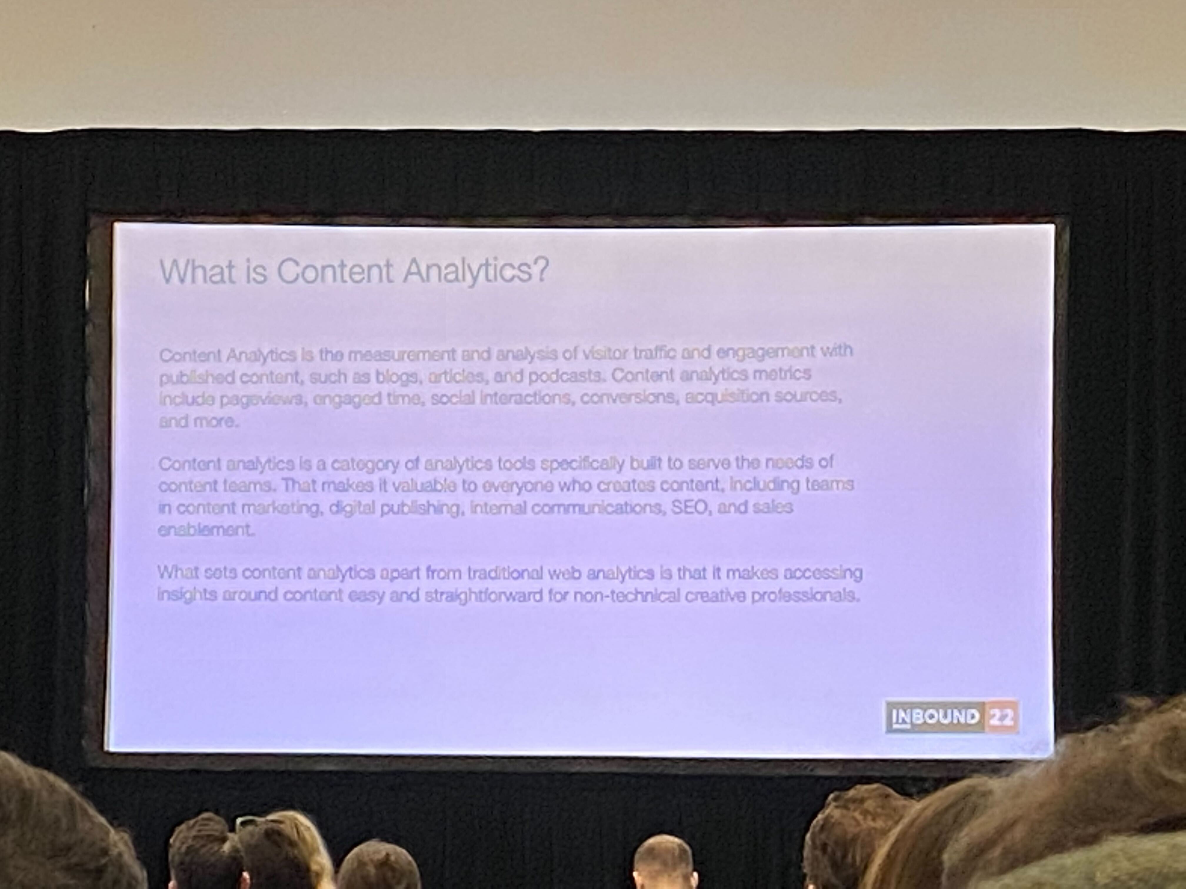 what is content analytics