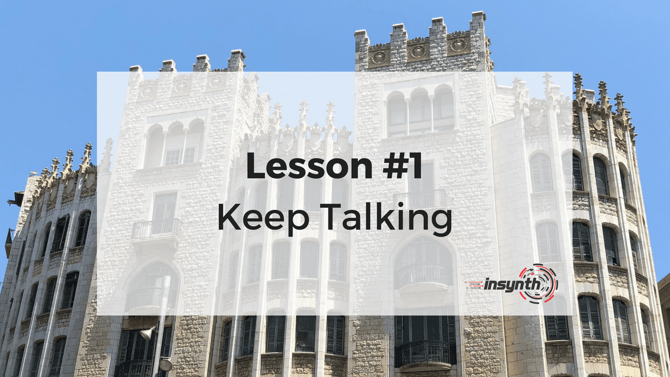 Lesson One - Keep Talking