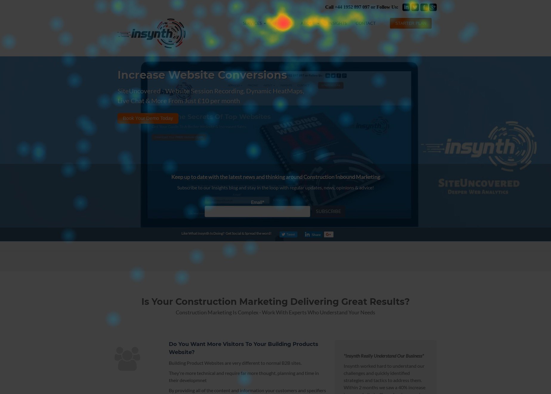 Insynth Construction Marketing Heatmap