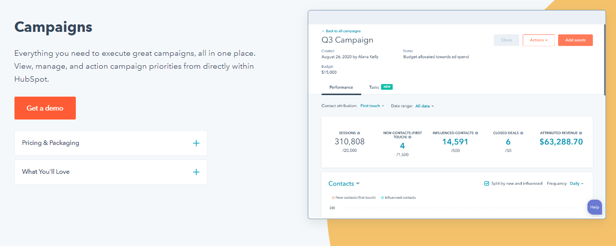 HubSpot Campaigns