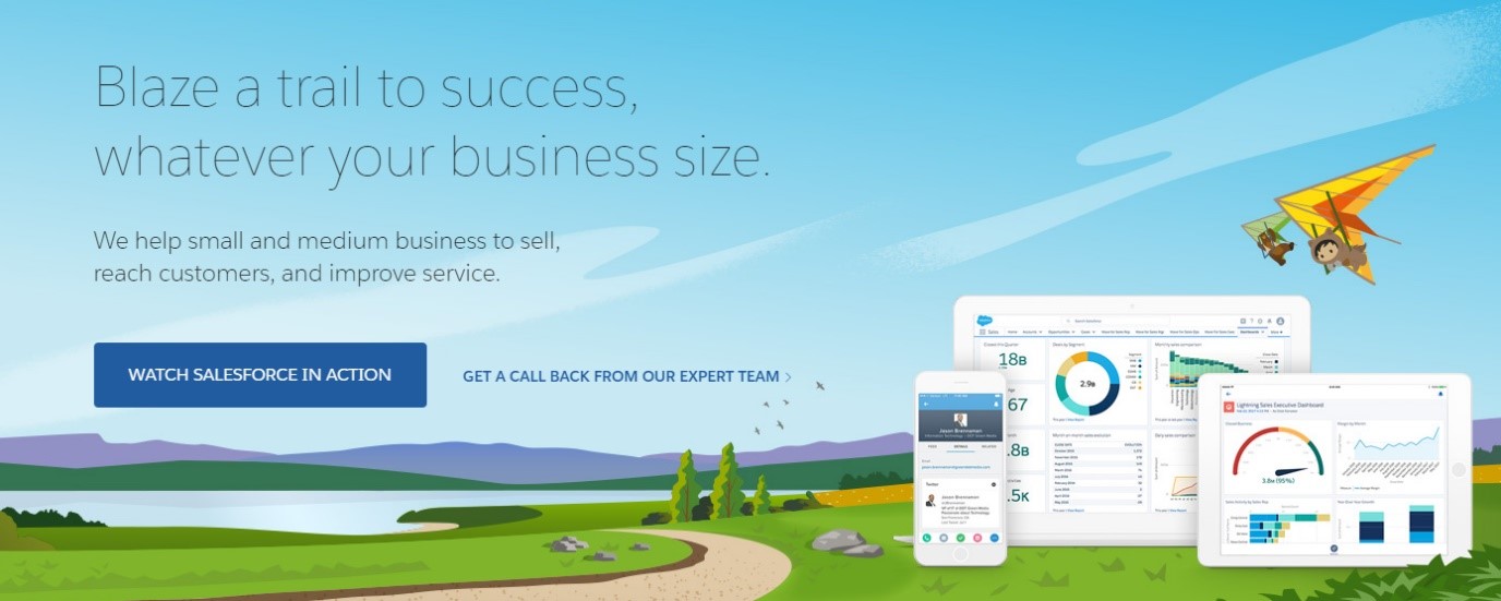salesforce CRM building products marketing agency