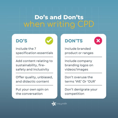 Dos and donts for writing CPD in 2023 for RIBA