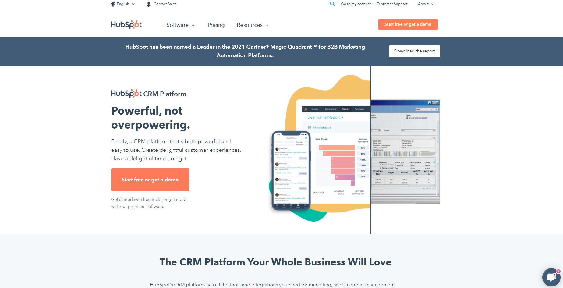 hubspot homepage