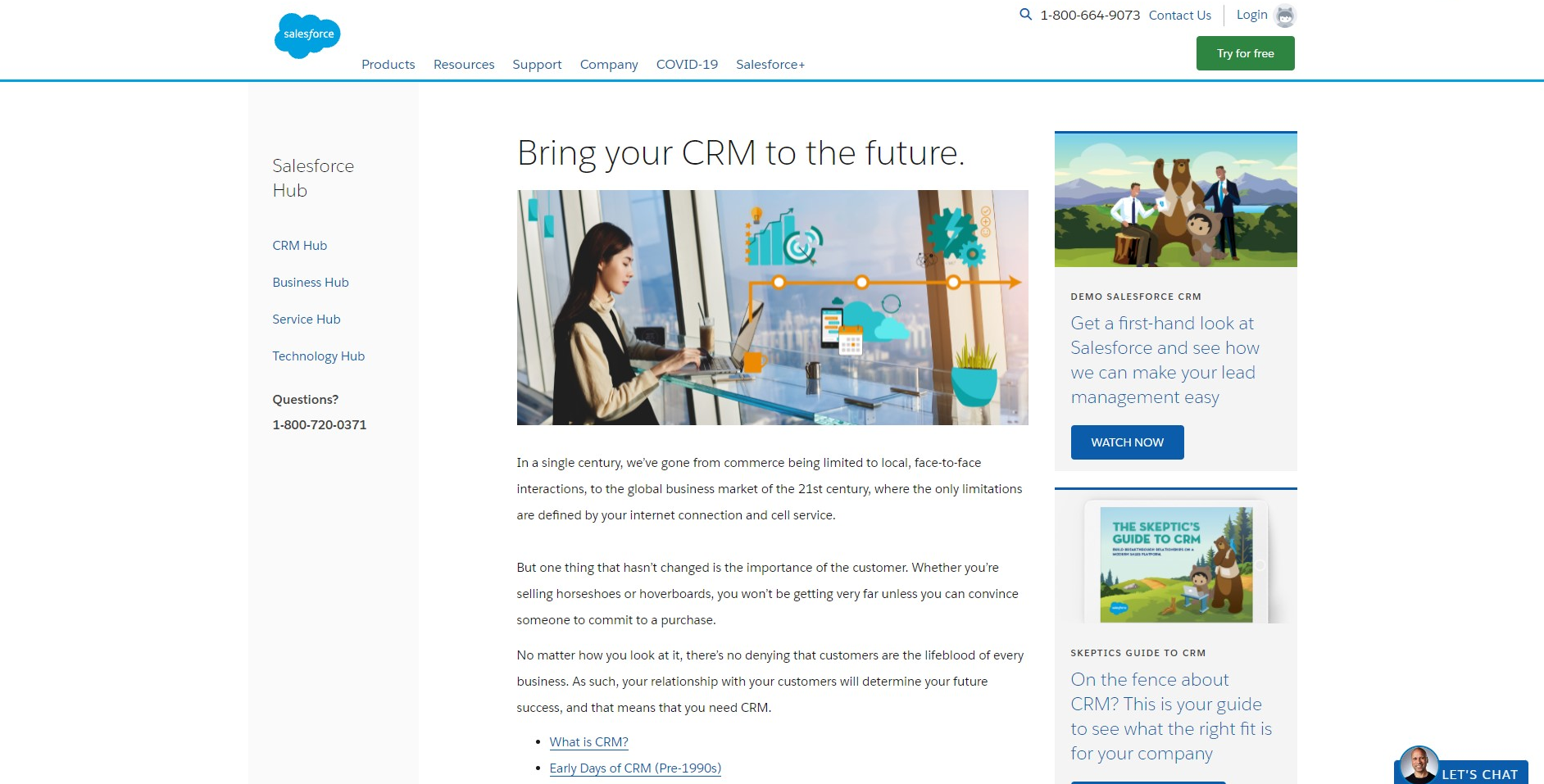 Salesforce homepage